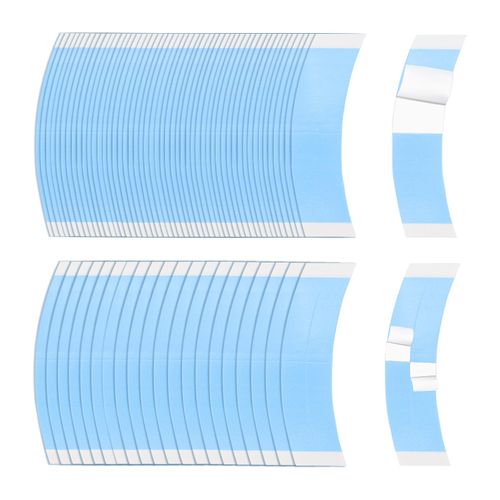 100pcs Double Sided Waterproof Lace Wigs, Wig Tape Double Sided Ultra Hold, C-Shaped Lace Front Tape, Hair Tape for Extensions and Wigs (100)