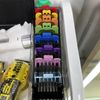 Rectangular Clipper Guard Holder, Plastic Blade Organizer for 10 Blades Rectangular Plastic Guide Comb Storage Box Clipper Comb Holder Case (Black)