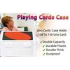 ZERUIDM 2 Pcs Plastic Playing Cards Case for UNO, Clear High Capacity Playing Card Box Holder Storage