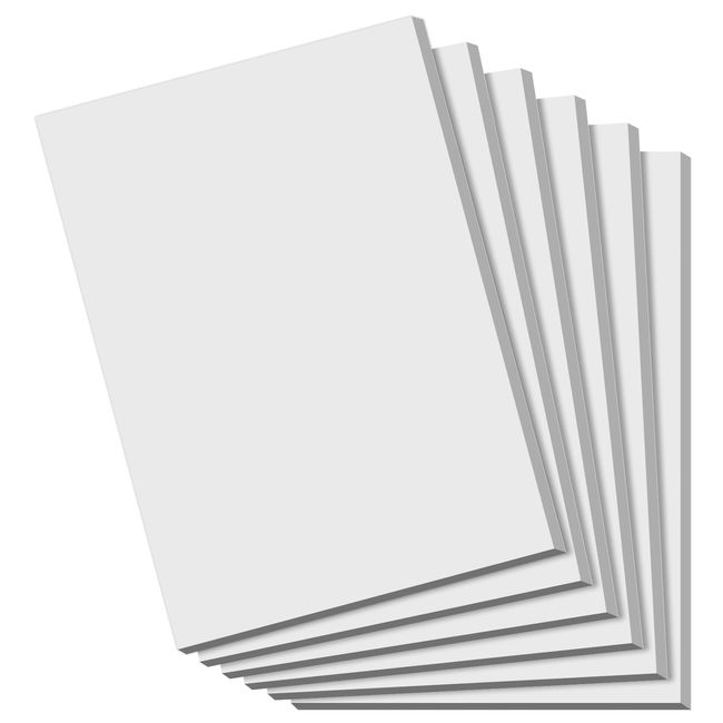 Notepads 4x6 - Blank Memo Pads - 50 Sheets per Notepad - Set of 6, Small Writing Pads White Paper - Server Memo & Scratch Note Pads 4x6'' for Work, Mini Pocket for Office School Supplies Writing Notes