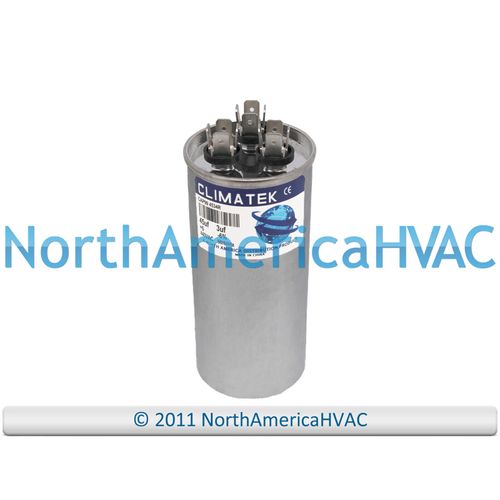 ClimaTek Round Dual Run Capacitor 45 + 3 uf MFD 440 Volt Fits Packard PRCFD453