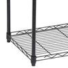 5-Shelf Steel Wire Tier Layer Holder Storage Rack Shelving Space Storage Black