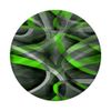 Eighties Lime Green On Grey Abstract Strip Pattern PopSockets Swappable PopGrip