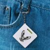 Azeeda 'Flying Barn Owl' Keyring Tape Measure/Spirit Level Tool (KM00038446)