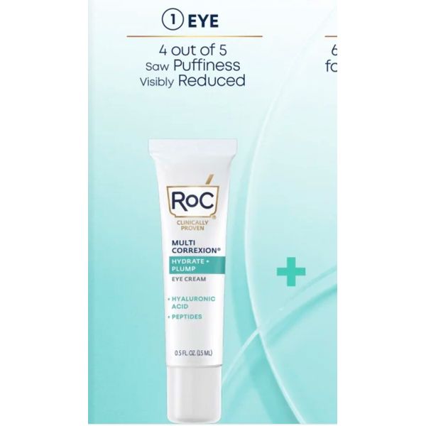 ROC MULTI CORREXION HYDRATE + PLUMP EYE CREAM 0.5 OZ (15ML)