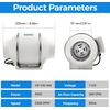 4 Inch Duct Fan - 280 CFM Inline Ventilation Exhaust Fan with Remote Control