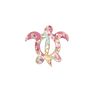 Flower Honu (Sea Turtle) Applique Iron-on Pink
