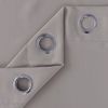 Thermal Thick Blackout Curtains Ring top Eyelet Pair Energy Saving (Silver, 46 * 90)