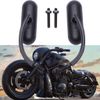 Black Motorcycle Mini Oval Mirrors For Harley Davidson Softail Breakout V-Rod A+
