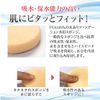 Wet Foundation Sponge Summer Cake Exclusive Sponge (Round Type with Carrying Case) [Naturactor]