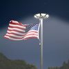 Flag Pole Light Solar Powered, Solar Flag Pole Light 266 LEDs, 4200lm Brighte...