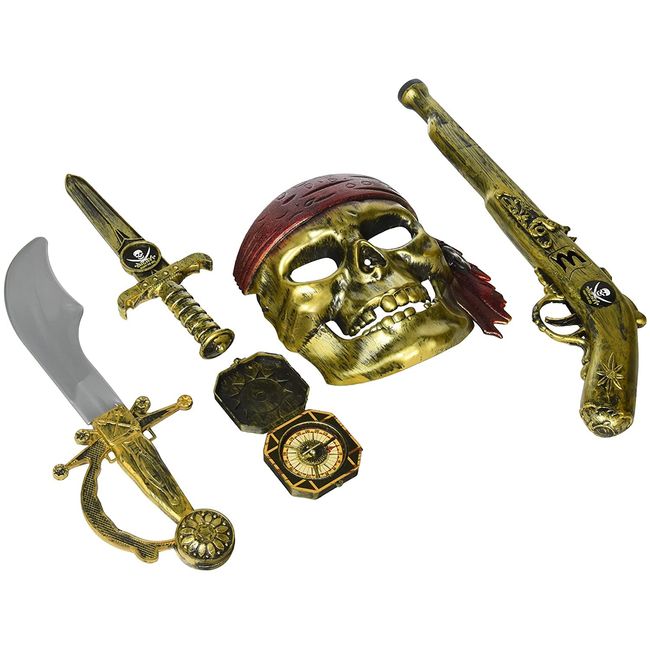 Rhode Island Novelty 5pc Pirate Pistol Set