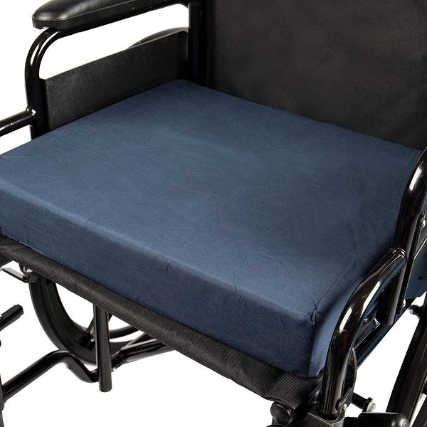 DMI Seat Cushion and Chair Cushion for Office Chairs, Wheelchairs, Scooters, Kitchen Chairs or Car Seats, FSA HSA Eligible, for Support and Height while Reducing Stress on Back, Tailbone or Sciatica