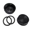 Qrity 2 Pieces Kitchen Sink Drain Pipe Plug Drain Pipe Threaded Cap, 39mm Closing Cap, Black