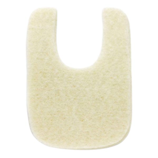 Wide U Shaped Felt Callus Horseshoe Pads - Adhesive Foot Pads That Protect Calluses from Rubbing On Shoes - 1/8" - 25 Pack