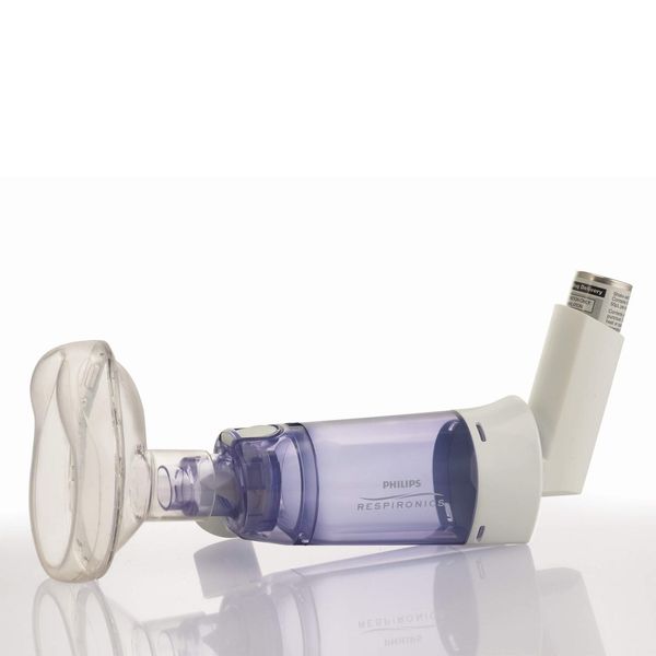 Philips Respironics OptiChamber Diamond Chamber for Inhalers With Medium Mask (Paediatric)