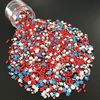 Slice Parts Soft Clay Nail Art Sticker 3D Penguin Snowflake Colorful Christmas Shape Blend Nail Decor Parts Nail Care Set DIY Decoration Supplies Accessories Winter 1 Pack 50g XRT-M09