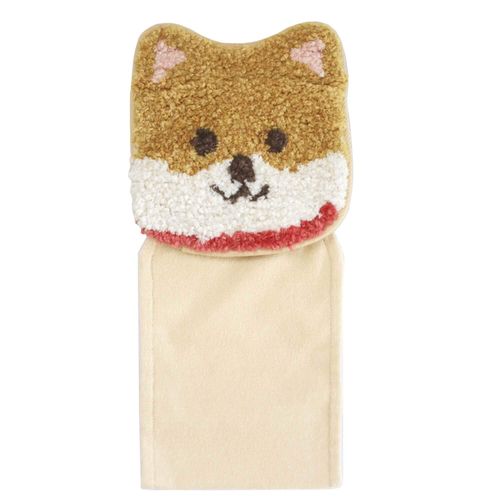 OKA Fundit Animal Toilet Paper Holder Cover, Brown (Bean Shiba) (Animals, Pets, Mameshiba)