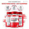 Keto ThinX Keto ACV Gummies Maximum Strength Vitamin Formula 60 Gummies