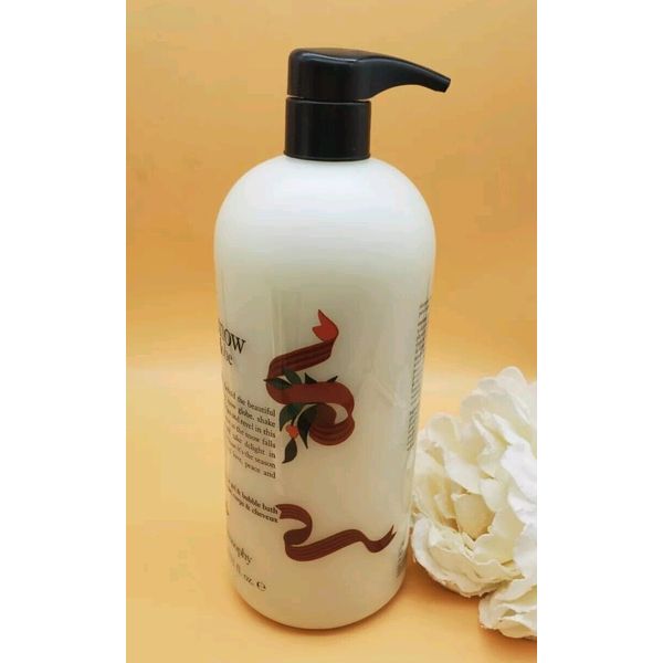 Philosophy Snow Globe Shampoo, Shower Gel & Bubble Bath 32 fl With Pump Inserted
