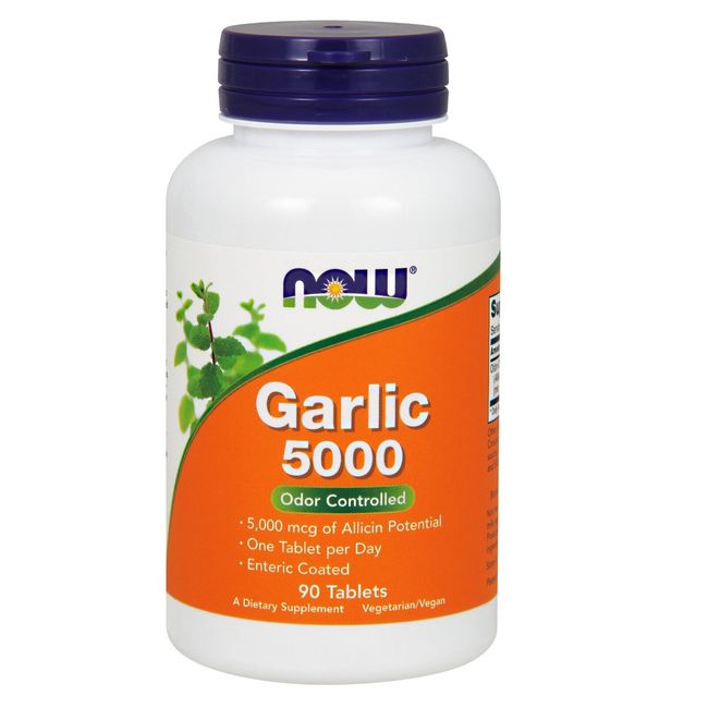 NOW Foods Garlic 5000, 90 Tablets