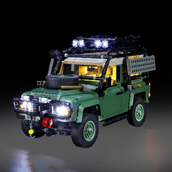 Mililier LED Light Kit for Lego 10317 Icons Land-Rover Classic Defender 90 Set, Compatible with Lego 10317 Building Blocks Model(Not Include Blocks Set)