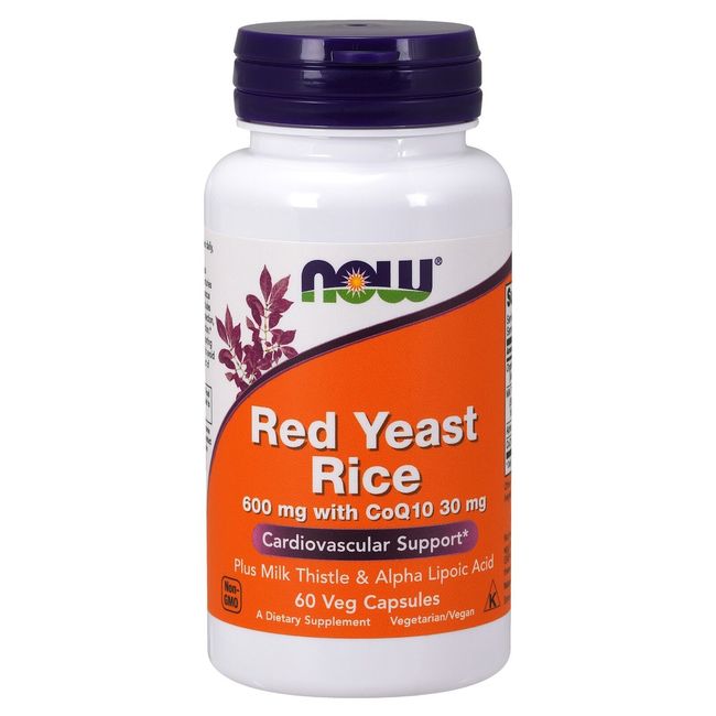 NOW Foods Red Yeast Rice with CoQ10, 600 mg / 30 mg, 60 Veg Capsules