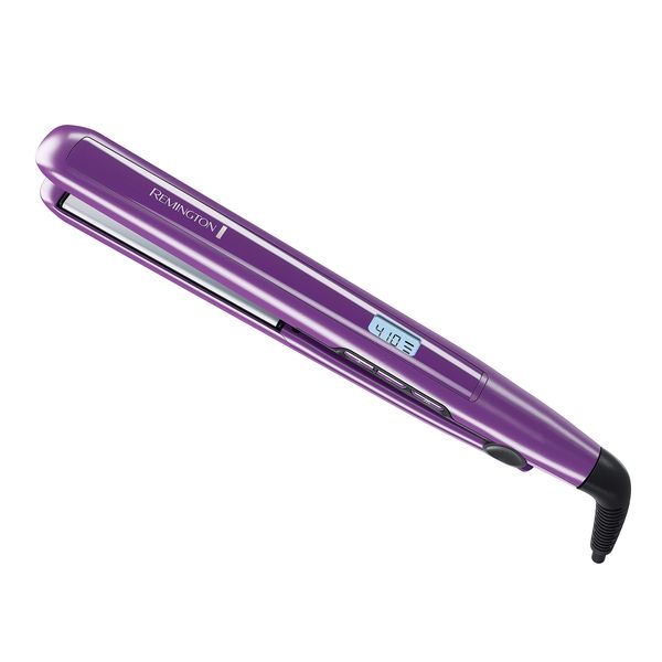 Remington S5500 1" Anti-Static Flat Iron with Floating Ceramic Plates and Digital Controls, Hair Straightener, Black