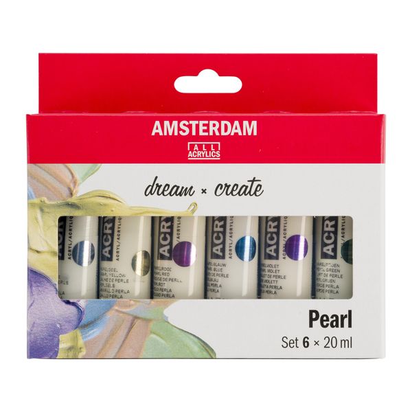 Amsterdam 17820506 PAINT SET PEARL, 20 ml (6er Pack), 120 milliliter