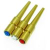 Pack of 3 Austrian Crystal/Rhinestone cribbage pegs 25mm solid Brass (Clear)