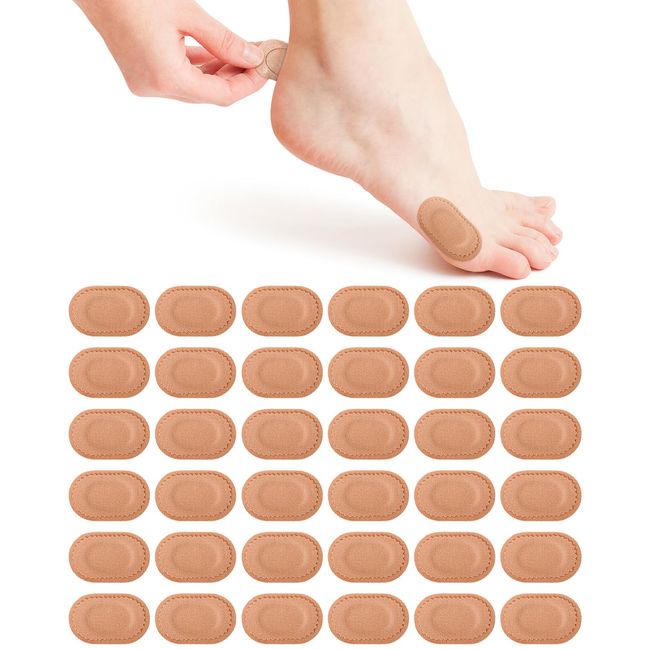 BLATOWN 36Pcs Bunion Cushion Pads, Bunion Pain Relief Pads to Wear with Shoes, Self-Adhesive Bunion Foot Protector Pad Corn Cushions for Women Men to Reduce Friction and Pressure