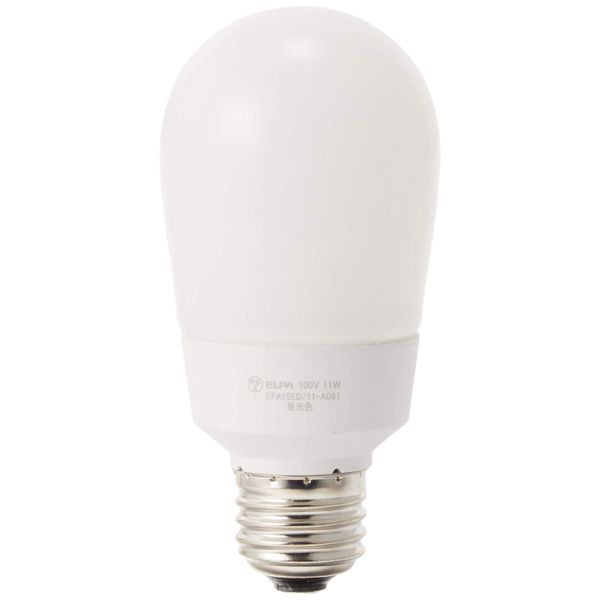 ELPA EFA15ED/11-A061H 60W Fluorescent Light Bulb 100V 11W 700lm 3 Wavelength Daylight Color Indoor Use