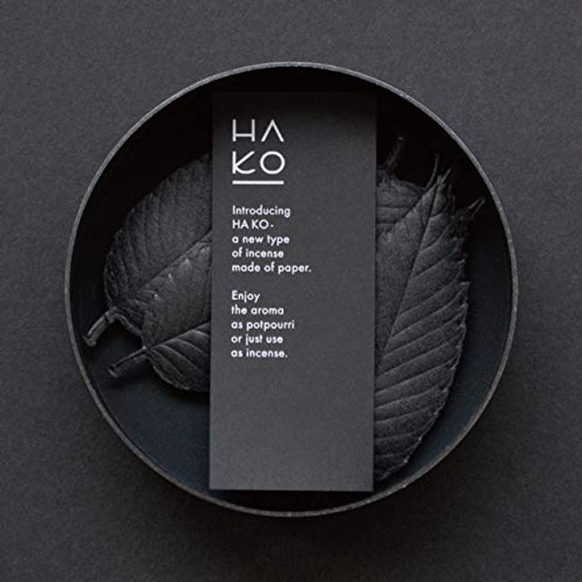 PAPER INCENSE HAKO Leaf Incense, HA Ko, Black, 6 Pieces, Kaorujudo Kunjyudo Made in Japan (Sleep (Lavender)