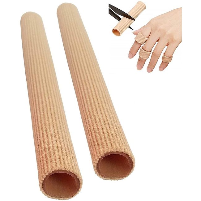 2 Stück Mittlere Schneidbar Fingerbandage Zehenschutz,Schlauchbandage,Silikon Zehenschutz,Zehenkappen Zehentrenner,Zehenschutz Separator,Schlauchbandage Druckschutz,zur Polsterung der Zehenblende