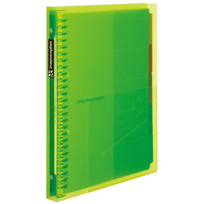 Maruman F615B-03 Loose Leaf Binder, B5, Septocrulle, 26 Holes, Green