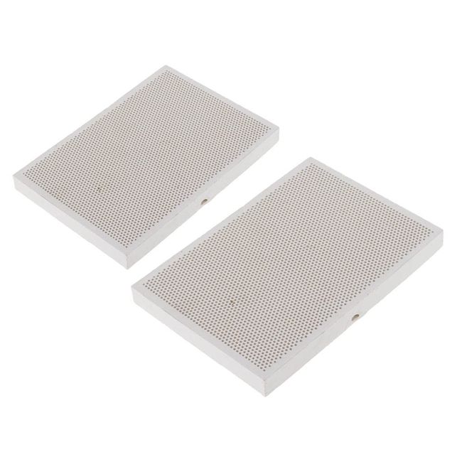 dailymall 2000ºF Firebrick Fire Resistant Board Block Gemstone Casting Tool Honeycomb Shape Ceramic Pack of 2