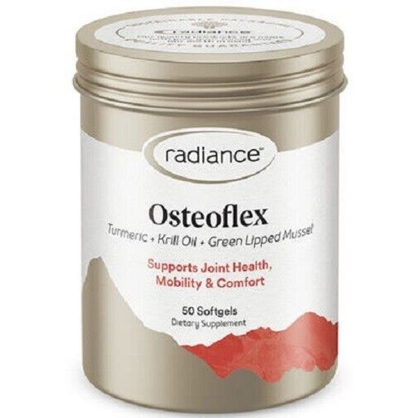 Radiance OsteoFlex SoftGels 50  with Krill Oil,  Turmeric & Mussel - made in NZ