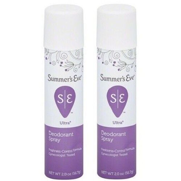 Summer's Eve Ultra Feminine Deodorant Spray 2 Bottle Pack