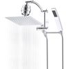 All Metal 10'' Filtered Rainfall Shower Head with Handheld Combo, High Pressure
