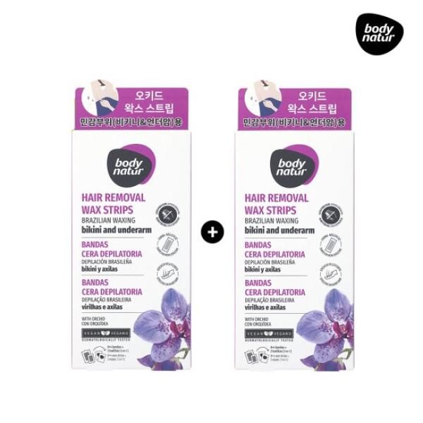 [2ea] Body Nature Wax Strip Orchid (for Bikini)