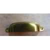 BRUSHED SOLID BRASS - 4" Cabinet or Drawer Pull w/Matching Screws - (NEW in BAG)