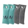 Bamboo Charcoal Shoe Deodorizer, Mint Blue, 2 Charcoal Gray