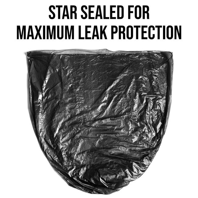 33 Gallon Clear Trash Bags - 33 inch x 39 inch - 1.5 MIL (eq