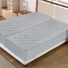 Waterproof Split King Mattress Pad Quilted Fitted Protector for Adjustable Bed