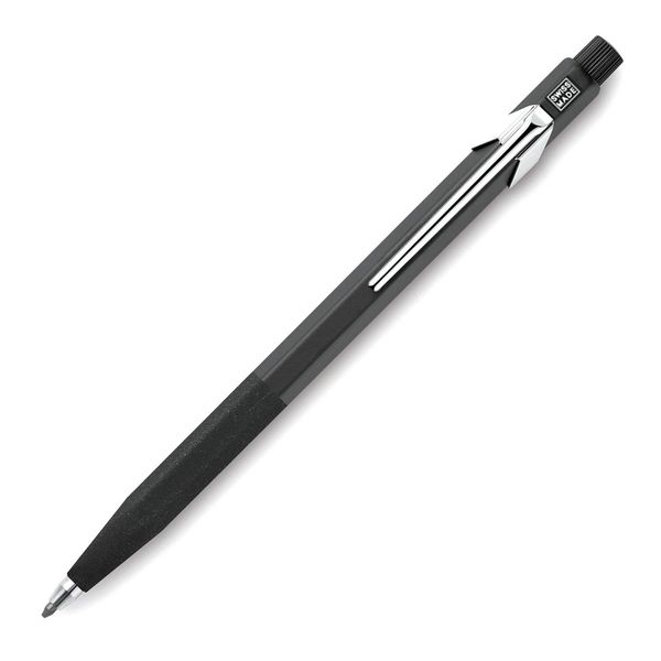 Caran Dache 5” Fixpencil (2mm) with Sharpener and Textured Finger Grip, Assorted Colour Push Buttons