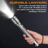 EverBrite 900 Lumens Tactical Flashlight Adjustable Focus 3 Modes Aluminum Torch