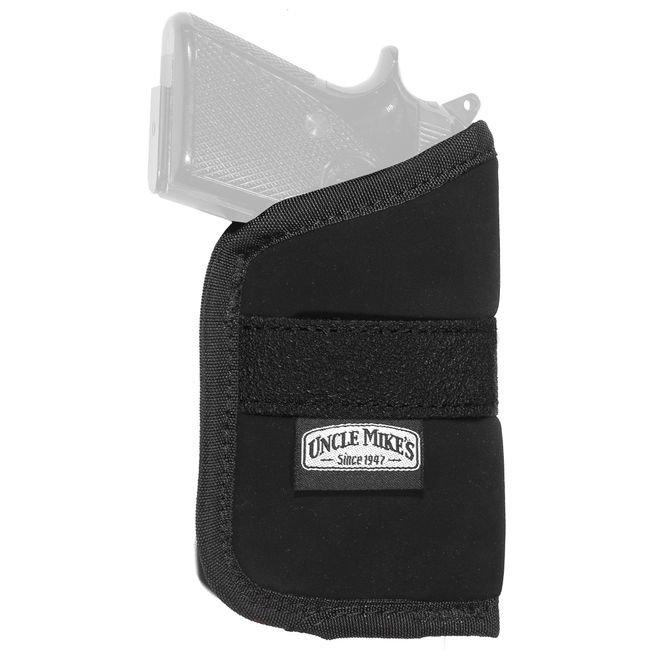 Uncle Mike's Off-Duty and Concealment Nylon OT Inside-The-Pocket Holster (Size 4, Black)