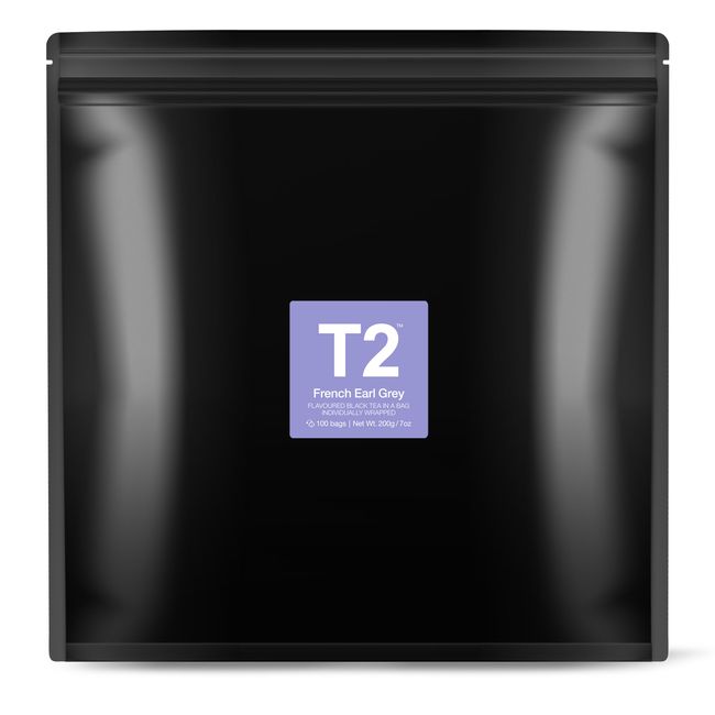 T2 Tea Large Capacity Tea Bag, French Earl Grey, 0.8 oz (2 g) x 100P, Commercial Use