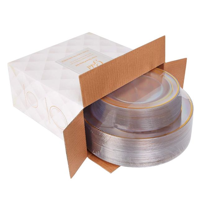 10pcs Premium Quality Golden Disposable Food Containers, Thickened