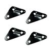 Merrowstore Triangular Aluminum Universal Hardware 4 Piece Triangle Lightweight Durable Rope Tensioner Large, Black